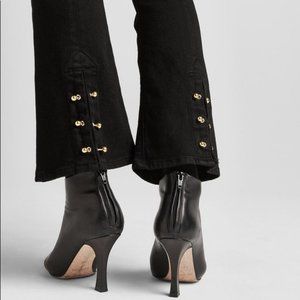 Hudson Holly Flare crop 27 with Gold details